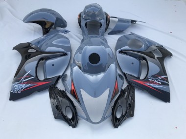 Nardo Grey and Black Limited 08-20 GSXR 1300 Hayabusa Fairings