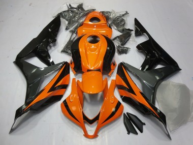 Orange Grey and Black 07-08 CBR600RR Fairings