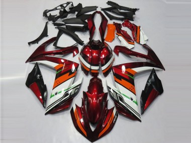 Orange and Maroon 15-18 R3 Fairings