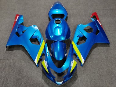 Pearl Blue Yellow 04-05 GSXR 600-750 Fairings