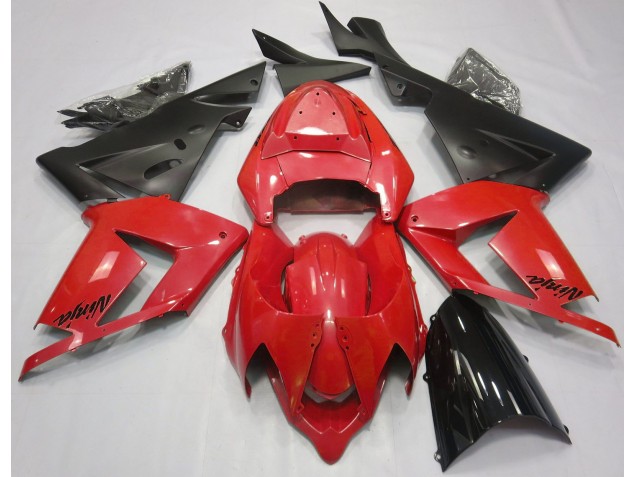 Pearl Red & Black 04-05 ZX10R Fairings