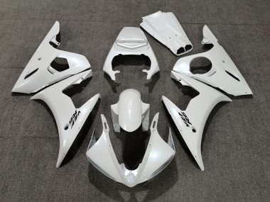 Pearl White 05 R6 Fairings