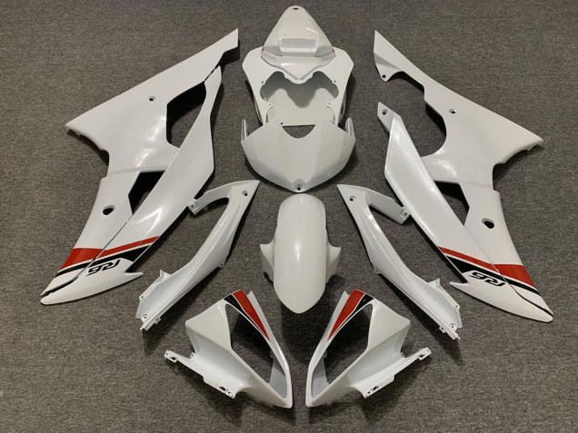 Pearl White 08-16 R6 Fairings