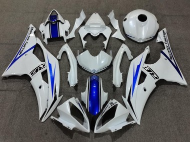 Pearl White and Blue 08-16 R6 Fairings