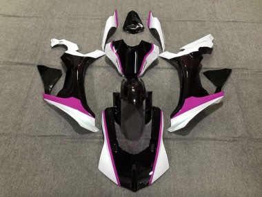 Pink Black and White 15-19 R1 Fairings