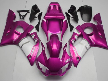 Pink & White 98-02 R6 Fairings