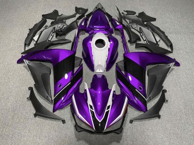 Purple Black and White 15-18 R3 Fairings