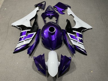 Purple Black and White OEM Style 08-16 R6 Fairings