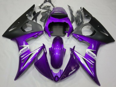 Purple & White 03-04 R6 Fairings