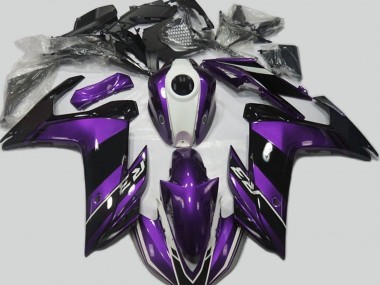 Purple and Gloss Black 15-18 R3 Fairings