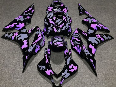 Purple and Grey Camouflage 07-08 CBR600RR Fairings