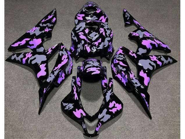 Purple and Grey Camouflage 07-08 CBR600RR Fairings