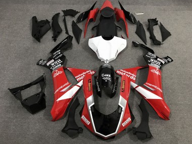 Red Black and White Custom Style Gloss 15-19 R1 Fairings