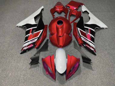 Red Black and White OEM Style 08-16 R6 Fairings