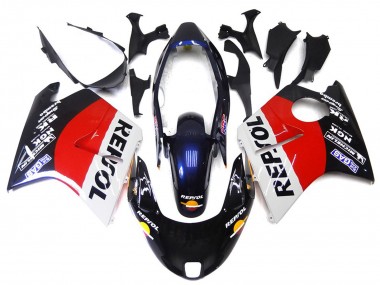 Red Black and White Repsol 96-07 CBR1100XX Fairings