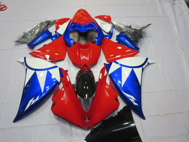 Red Blue and White 12-14 R1 Fairings