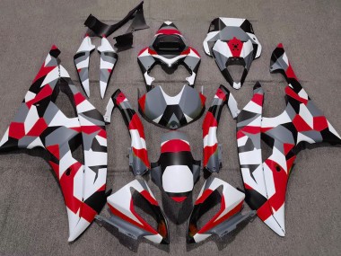 Red Camo Plain 08-16 R6 Fairings