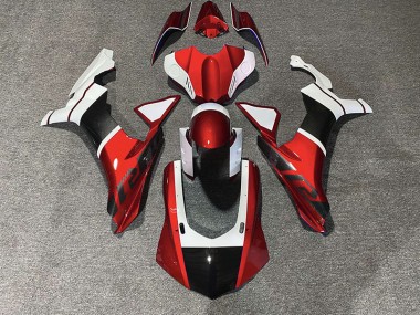 Red & Carbon Fiber Accents 15-19 R1 Fairings