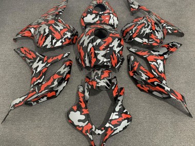 Red Grey Camo 09-12 CBR600RR Fairings