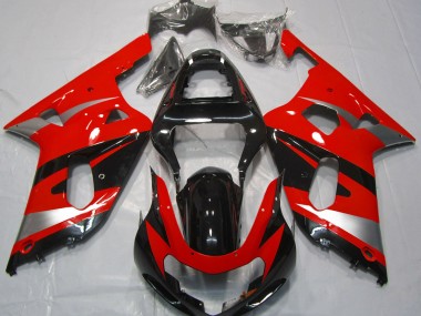 Red OEM Style 01-03 GSXR 600-750 Fairings