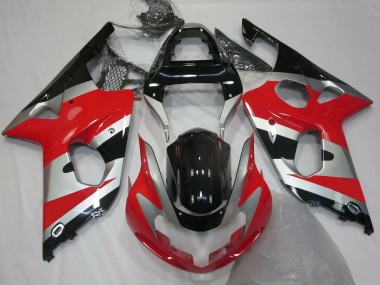 Red Silver OEM Style 00-02 GSXR 1000 Fairings