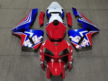 Red White and Blue 69 05-06 CBR600RR Fairings