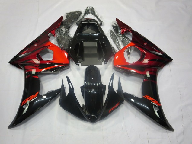 Red and Black 03-04 R6 Fairings