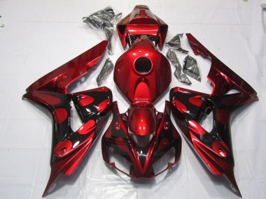 Red and Black Candy 06-07 CBR1000RR Fairings