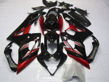 Red and Black Flare 05-06 GSXR 1000 Fairings