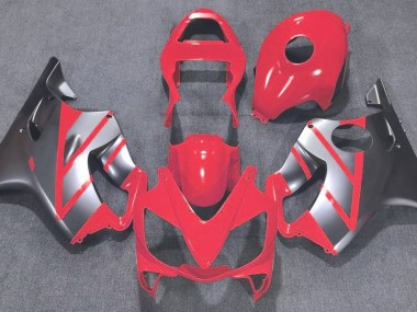 Red and Matte Silver 01-03 CBR600 F4i Fairings