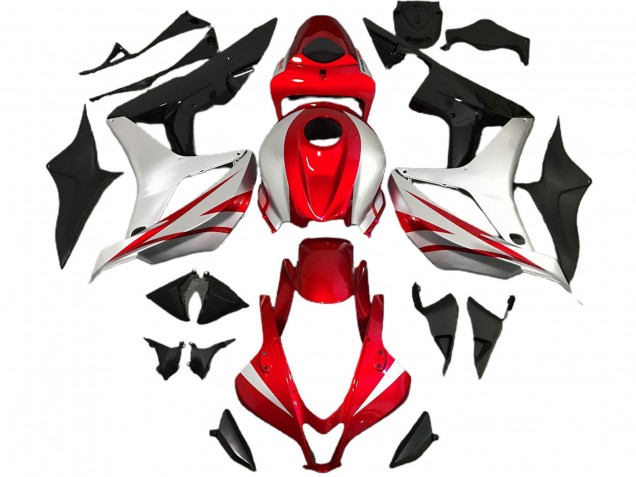 Red and Silver OEM Style 07-08 CBR600RR Fairings