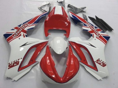 Red and White 09-12 Daytona 675 Fairings