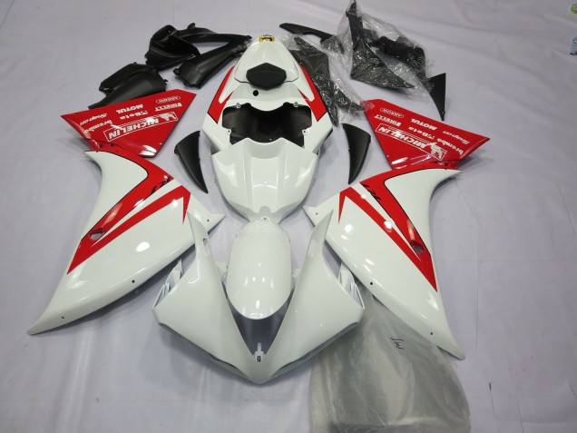 Red and White 12-14 R1 Fairings