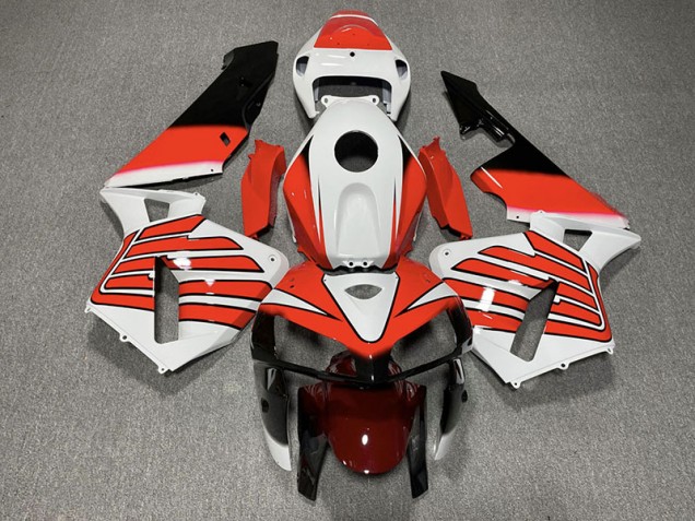 Red and White Wings 05-06 CBR600RR Fairings