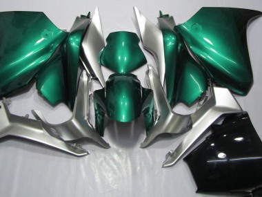 Seafoam Green and Silver 10-13 VFR1200 Fairings