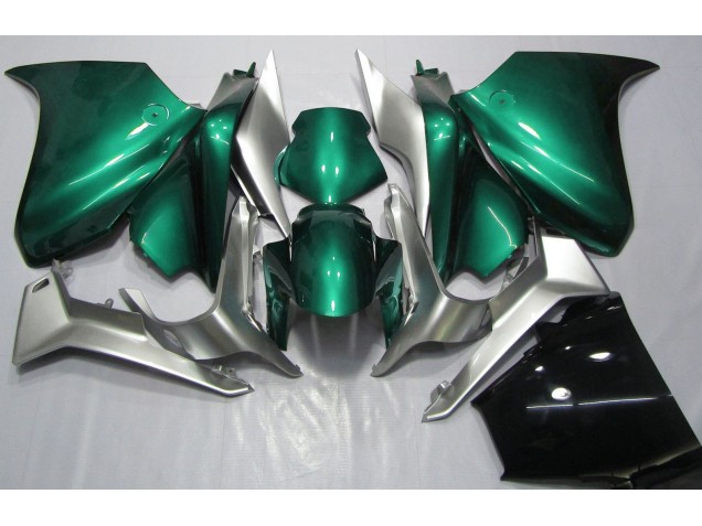 Seafoam Green and Silver 10-13 VFR1200 Fairings