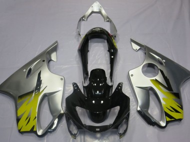 Silver Yellow and Black 99-00 CBR600 F4 Fairings