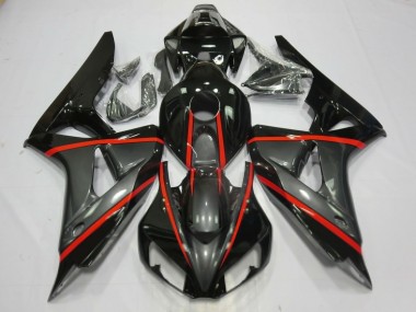 Silver and Black 06-07 CBR1000RR Fairings