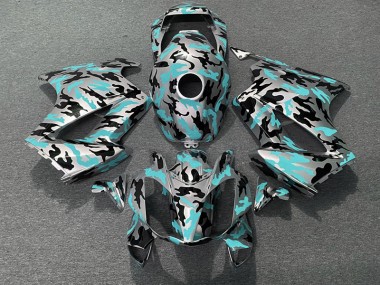 Teal Camo 02-12 VFR800 Fairings