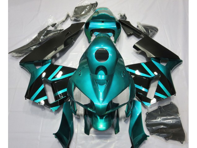 Teal & Gloss Black Design 05-06 CBR600RR Fairings