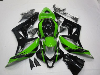 Vibrant Green and Black 07-08 CBR600RR Fairings