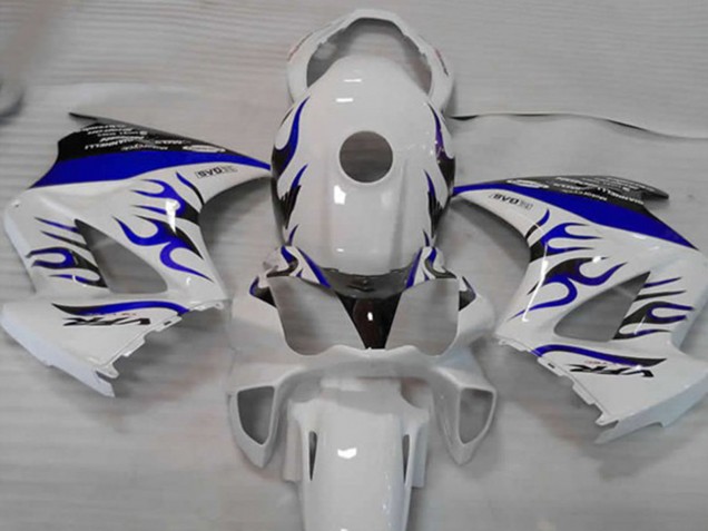 White Blue Flame 02-12 VFR800 Fairings