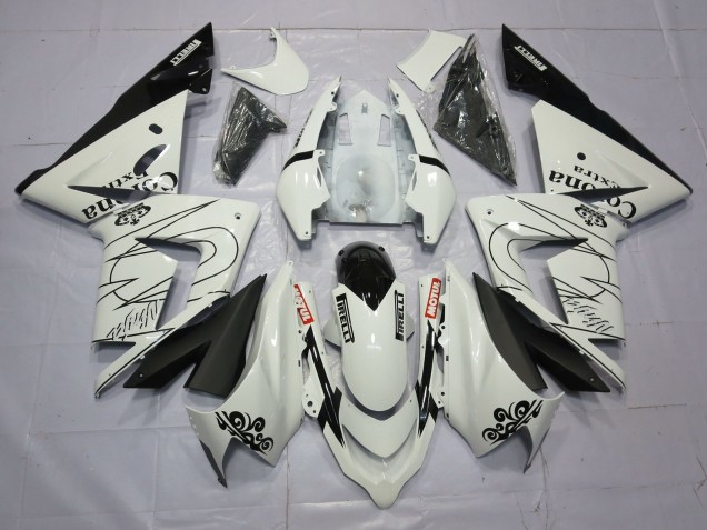 White Corona 04-05 ZX10R Fairings