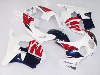 White Red and Blue 90-98 CBR250RR Fairings