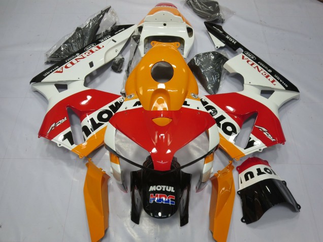 White Repsol 05-06 CBR600RR Fairings