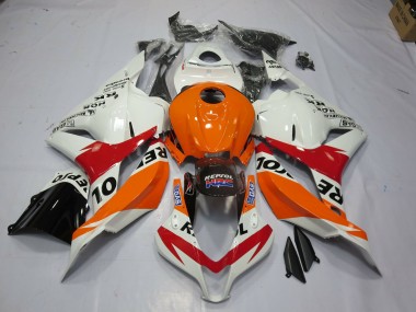 White Repsol 09-12 CBR600RR Fairings