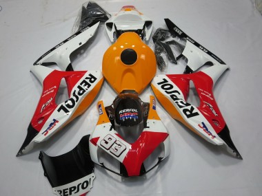 White Repsol 93 06-07 CBR1000RR Fairings