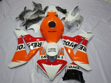 White Repsol Design 08-11 CBR1000RR Fairings