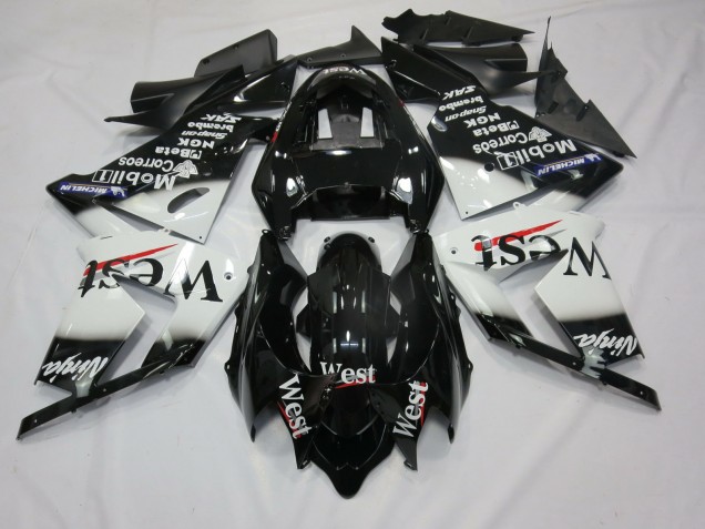 White West 04-05 ZX10R Fairings