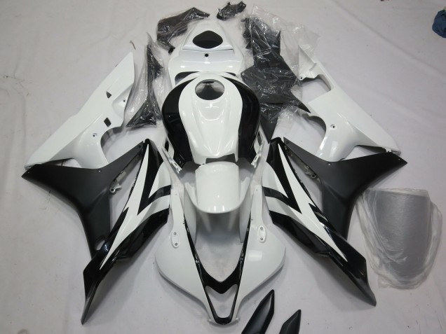 White and Black OEM Style 07-08 CBR600RR Fairings